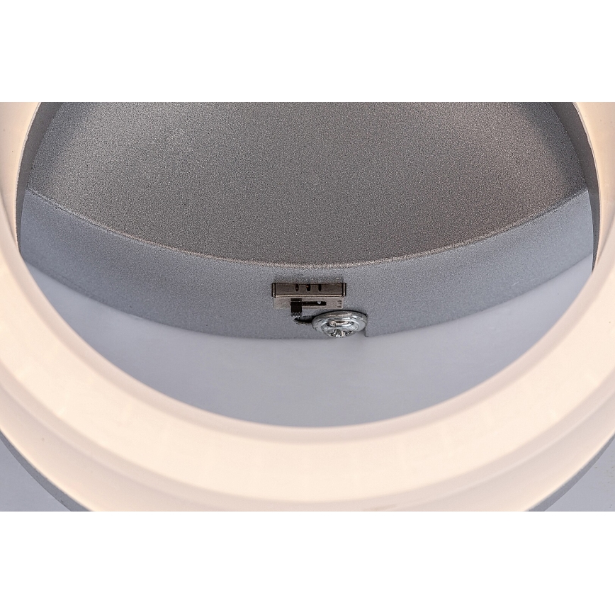 Rabalux - Plafonnier LED 24W 230V, 3000/4000/6500K, 38 x 51 cm, chrome mat