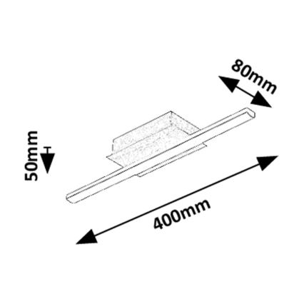 Rabalux - Plafonnier LED LED/8W/230V 4000K 8x40 cm