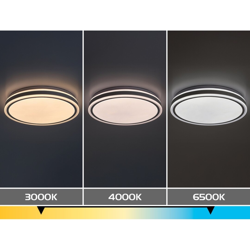 Rabalux - Plafonnier LED dimmable LED/23W/230V 3000-6500K Ø 38,5 cm blanc + télécommande