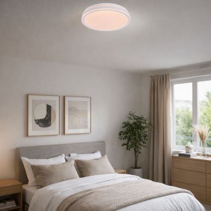 Rabalux - Plafonnier LED dimmable LED/23W/230V 3000-6500K Ø 38,5 cm blanc+ télécommande