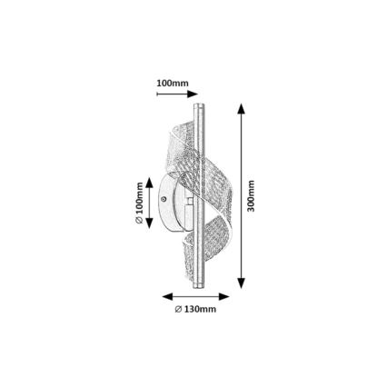 Rabalux - Applique murale LED/6W/230V 3000K