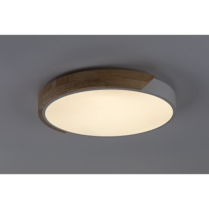 Rabalux - Plafonnier LED LED/24W/230V 3000K blanc/chêne Ø 41 cm