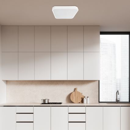 Rabalux - Plafonnier à intensité variable salle de bain LED/36W/230V 3000-6000K IP44 42x42 cm blanc + Télécommande
