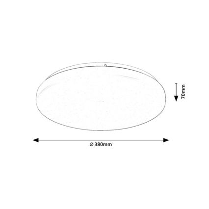 Rabalux - Plafonnier LED dimmable LED/34W/230V 3000-6500K Ø 38 cm + télécommande