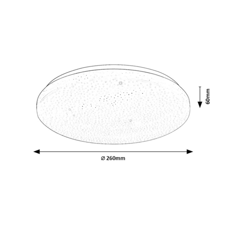 Rabalux - Plafonnier LED dimmable LED/12W/230V 3000-6500K diam. 26 cm + télécommande