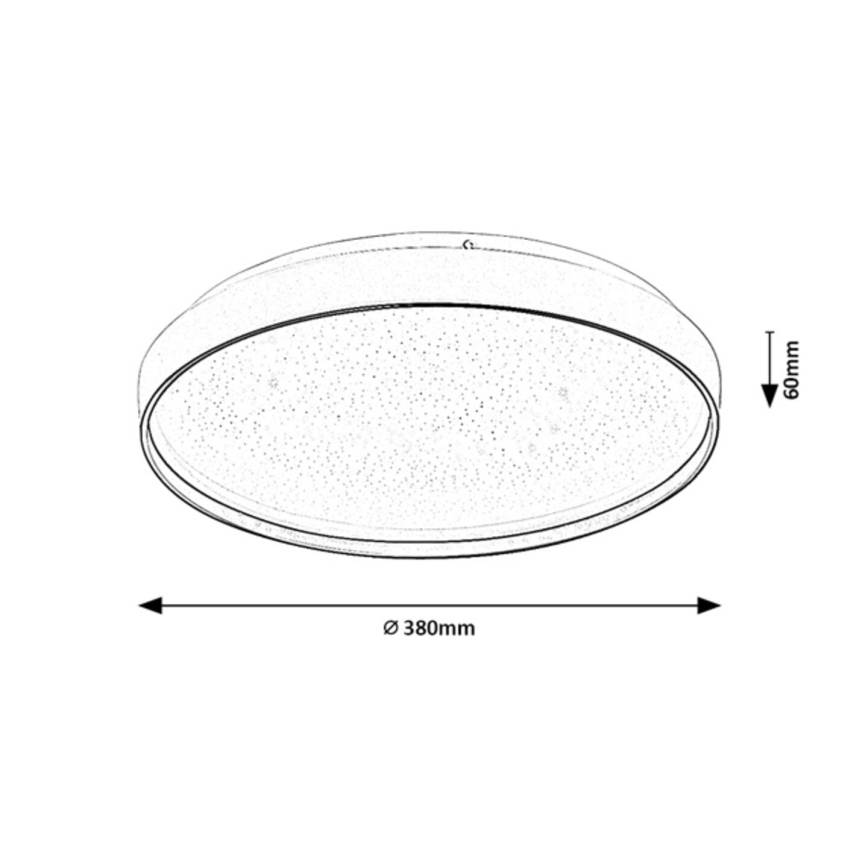 Rabalux - Plafonnier LED dimmable LED/34W/230V 3000-6500K Ø 38 cm + télécommande