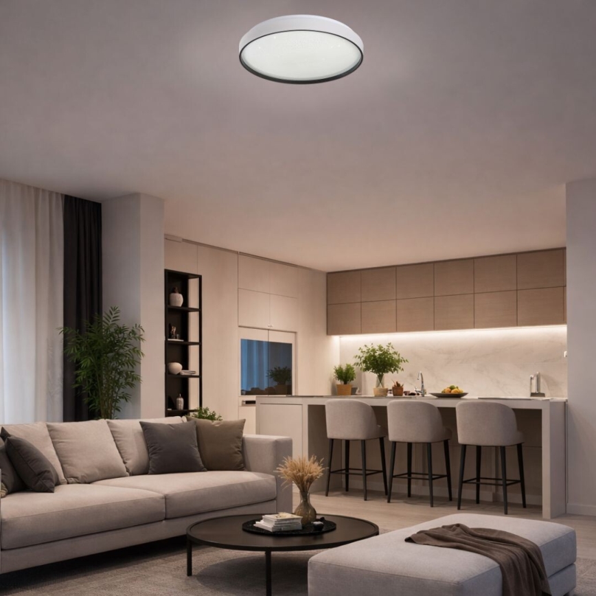 Rabalux - Plafonnier LED à intensité variable 34 W 230 V 3000-6500 K Ø 38 cm + télécommande