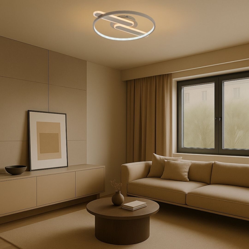Rabalux - Plafonnier LED dimmable LED/55W/230V 3000-6000K 53x45 cm + télécommande