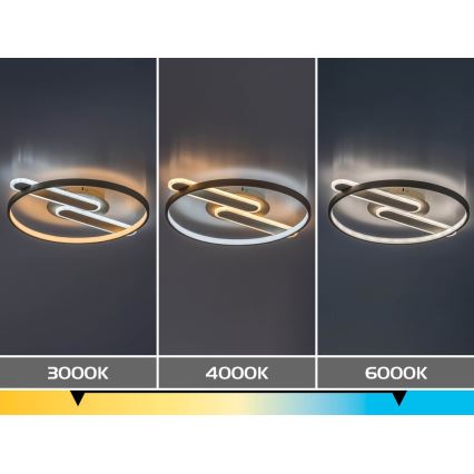 Rabalux - Plafonnier LED dimmable LED/55W/230V 3000-6000K 53x45 cm + télécommande