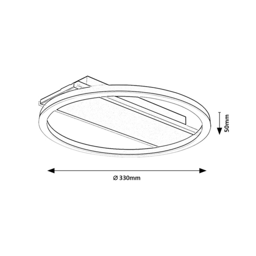 Rabalux - Plafonnier LED/24W/230V Ø 33 cm