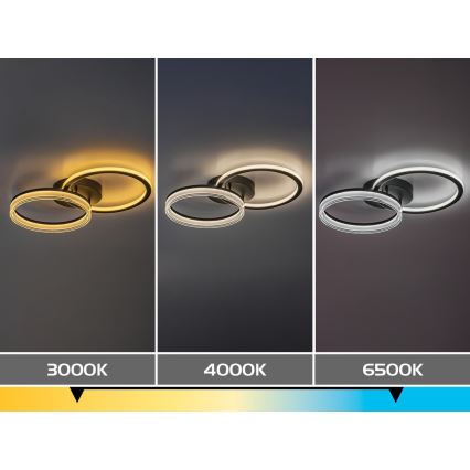 Rabalux - Plafonnier LED dimmable LED/38W/230V 3000-6500K 60x35 cm + télécommande