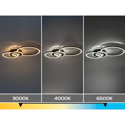 Rabalux - Plafonnier LED dimmable LED/24W/230V 3000-6500K 46x33 cm + télécommande