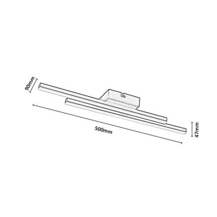 Rabalux - LED plafonnier LED/12W/230V 3000K doré