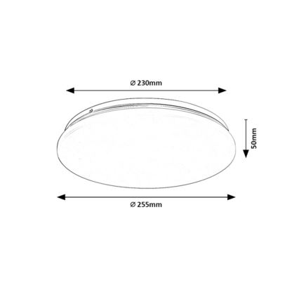 Rabalux - Plafonnier LED 12/230V 4000K Ø 25,5 cm