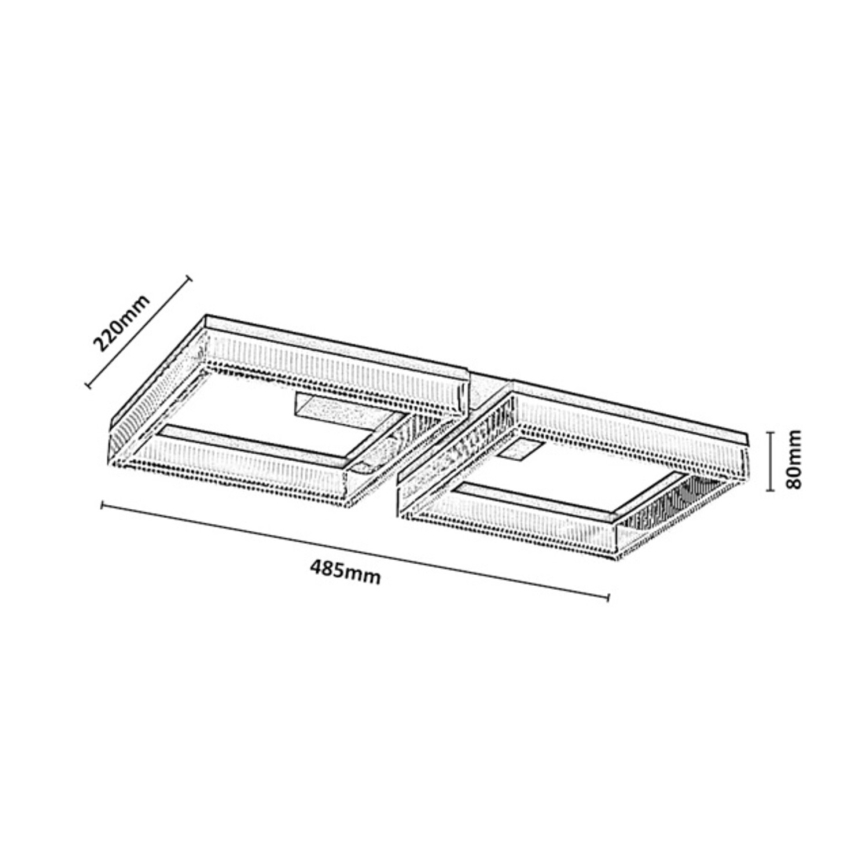 Rabalux - Plafonnier LED dimmable/24W/230V 3000-6500K + télécommande