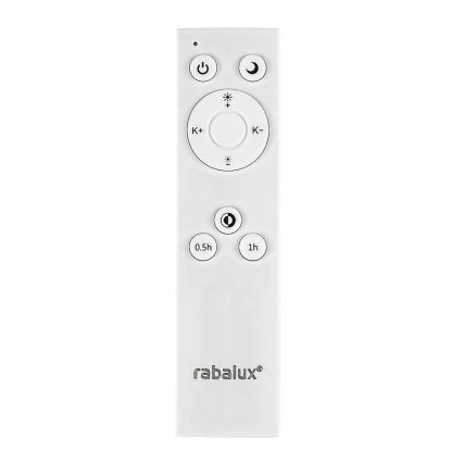 Rabalux - Plafonnier LED dimmable LED/24W/230V 3000-6500K Ø 38 cm noir + télécommande