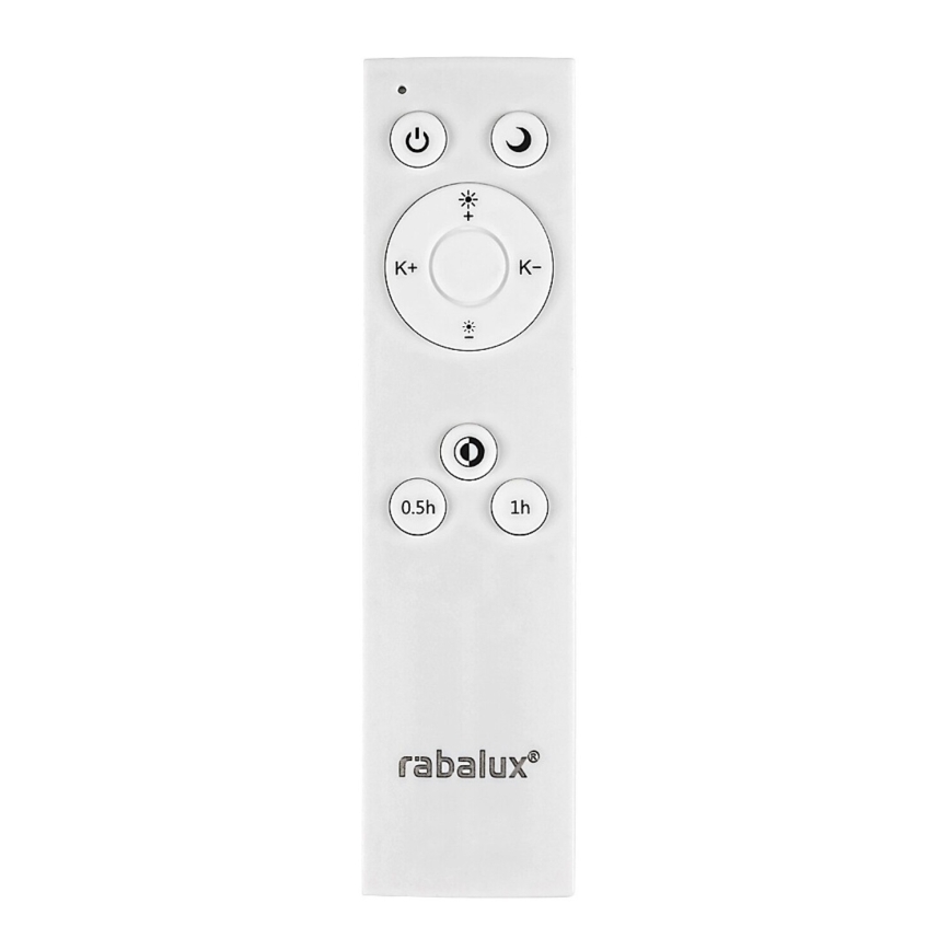 Rabalux - plafonnier LED dimmable LED/24W/230V 3000-6500K Ø 38 cm blanc + télécommande
