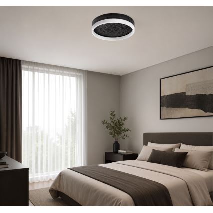Rabalux - Plafonnier LED dimmable LED/24W/230V 3000-6500K Ø 40 cm noir + télécommande