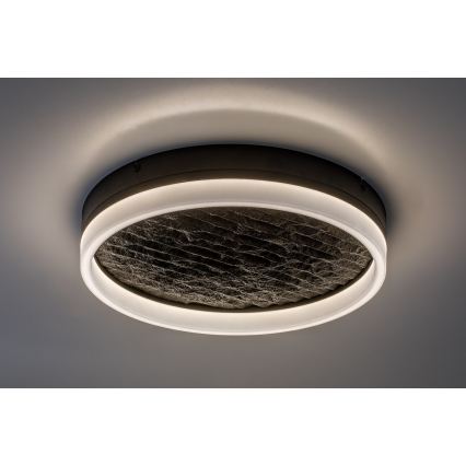 Rabalux - Plafonnier LED dimmable LED/24W/230V 3000-6500K Ø 40 cm noir + télécommande