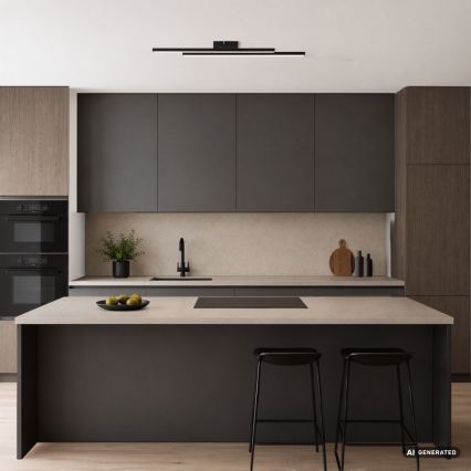 Rabalux - Plafonnier LED 12 W / 230 V / 3000 K noir