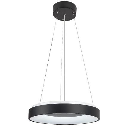 Rabalux - Suspension filaire à intensité variable LED/38W/230V 3000-6500K noir + télécommande