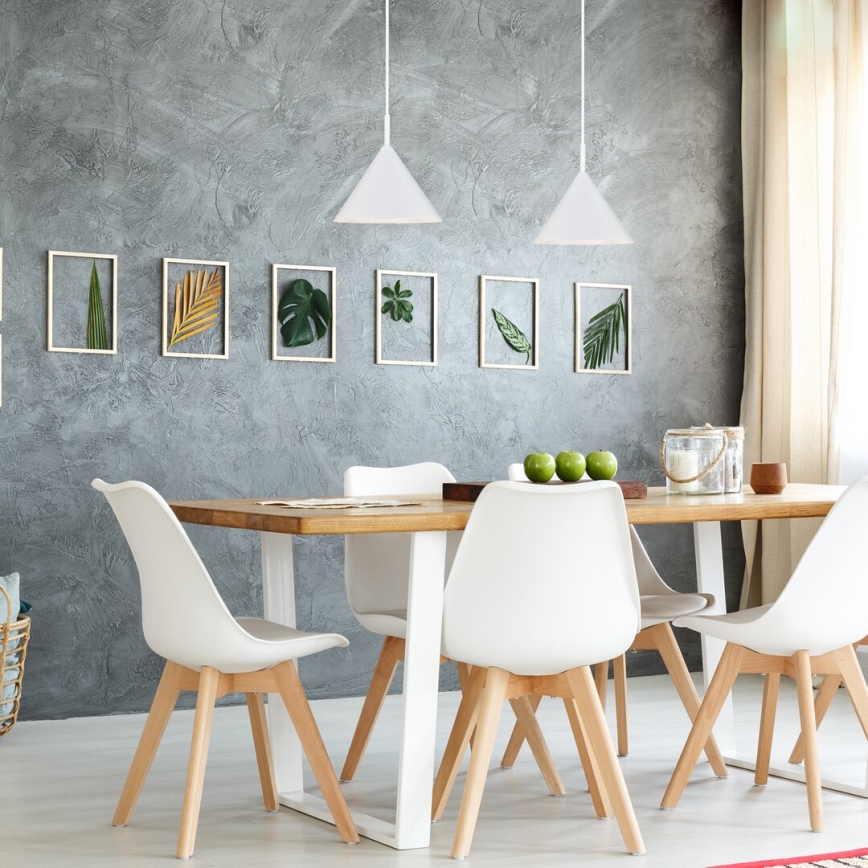 Rabalux 72008 - Suspension sur câble 1xE27/40W/230V Ø 25 cm blanche