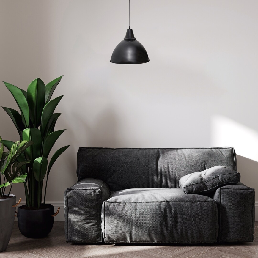 Rabalux - Suspension sur câble 1xE27/60W/230V Ø 36 cm noire