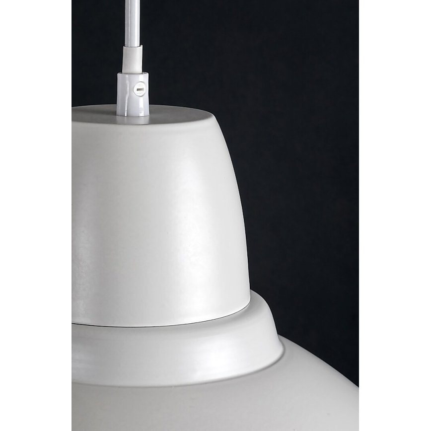 Rabalux - Suspension sur câble 1xE27/60W/230V Ø 36 cm blanche
