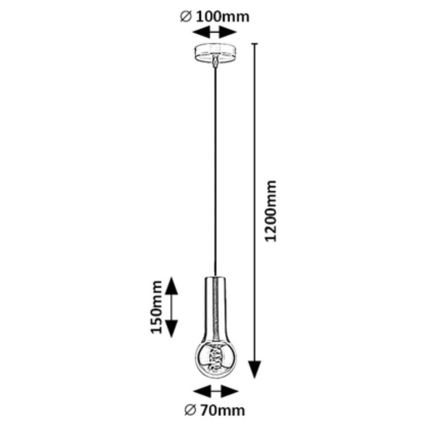 Rabalux - Suspension filaire 1xE27/40W/230V