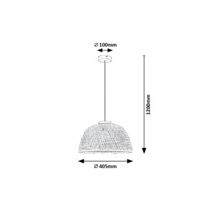 Rabalux - Suspension filaire 1xE27/25W/230V rotin