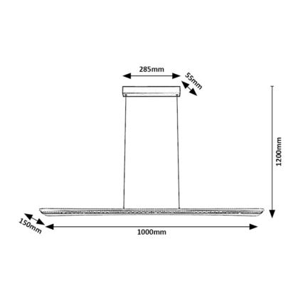 Rabalux - Suspension LED sur câble LED/40W/230V 3000K