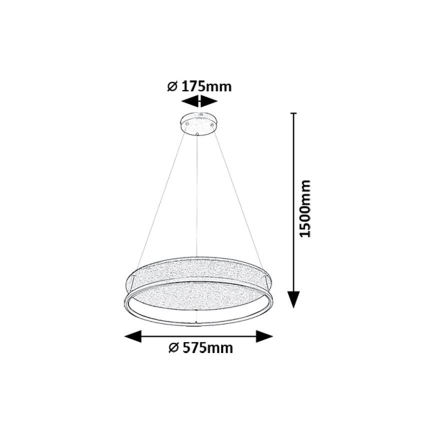 Rabalux - Suspension filaire LED/40W/230V 3000/4000K