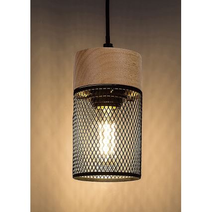 Rabalux - Suspension filaire 1xE27/25W/230V hêtre
