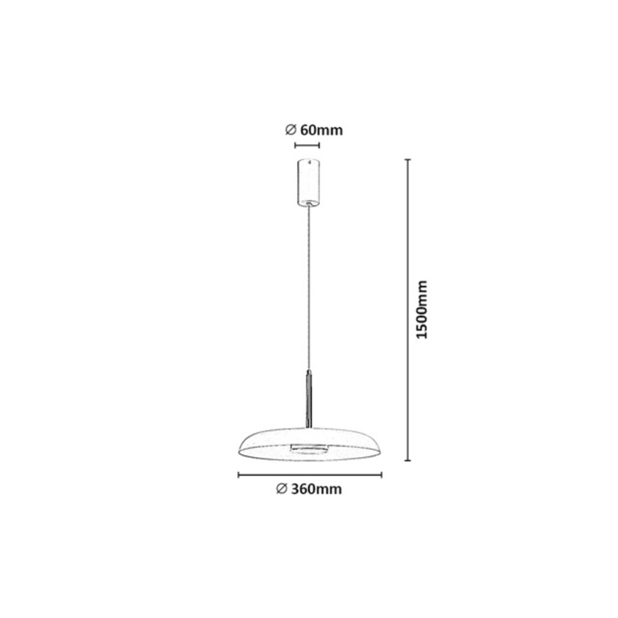 Rabalux - Lustre LED sur câble LED/18W/230V 3000K blanc