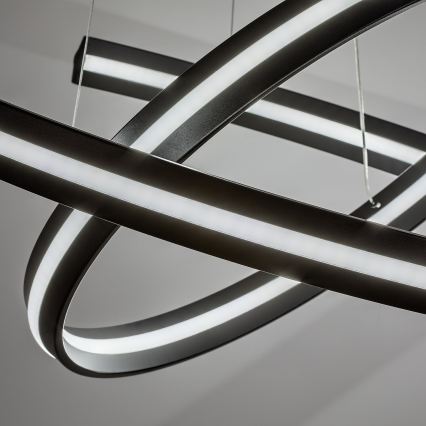 Rabalux - Lustre LED dimmable sur câble LED/80W/230V 3000-6500K noir + télécommande