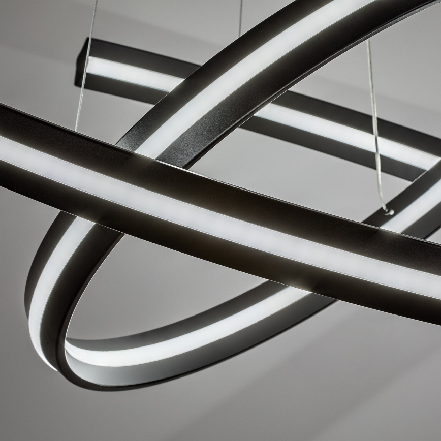 Rabalux - Lustre LED dimmable sur câble LED/80W/230V 3000-6500K noir + télécommande