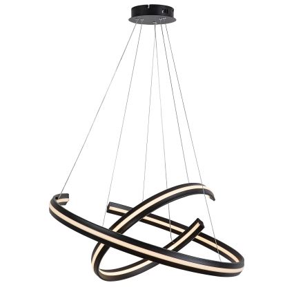 Rabalux - Lustre LED dimmable sur câble LED/80W/230V 3000-6500K noir + télécommande