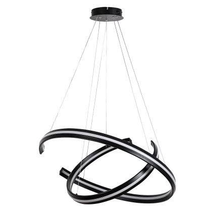 Rabalux - Lustre LED dimmable sur câble LED/80W/230V 3000-6500K noir + télécommande