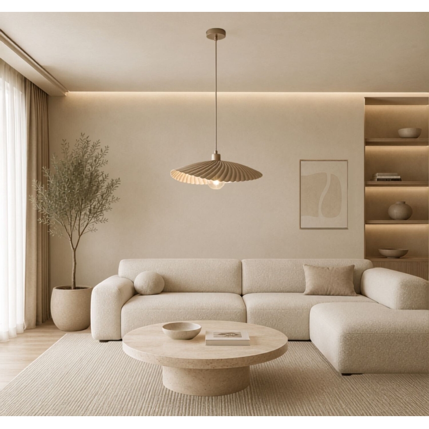 Rabalux - Suspension sur câble 1xE27/40W/230V beige