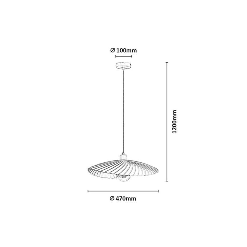 Rabalux - Suspension sur câble 1xE27/40W/230V beige