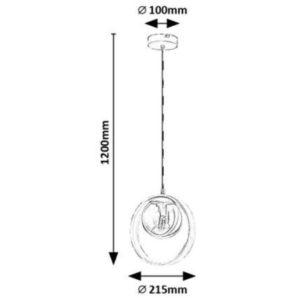 Rabalux - Suspension filaire 1xE14/15W/230V