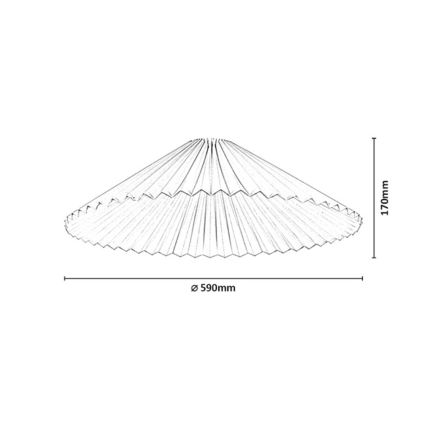 Rabalux - abat-jour pour lustre, max. 40 W, Ø 59 cm, blanc
