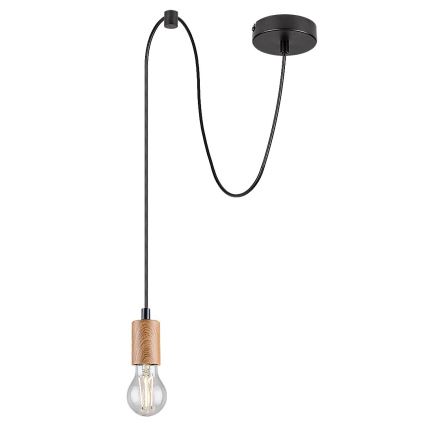 Rabalux - Suspension filaire 1xE27/60W/230V hêtre