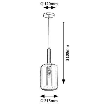 Rabalux - Suspension filaire 1xE27/40W/230V