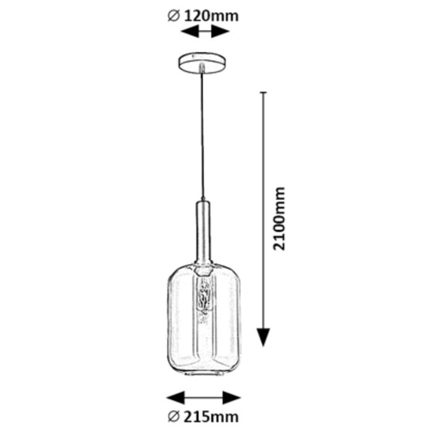 Rabalux - Suspension filaire 1xE27/40W/230V
