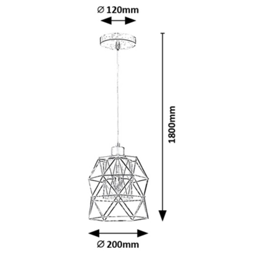 Rabalux - Suspension filaire 1xE27/40W/230V