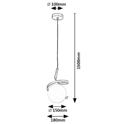 Rabalux - Suspension filaire 1xE27/20W/230V