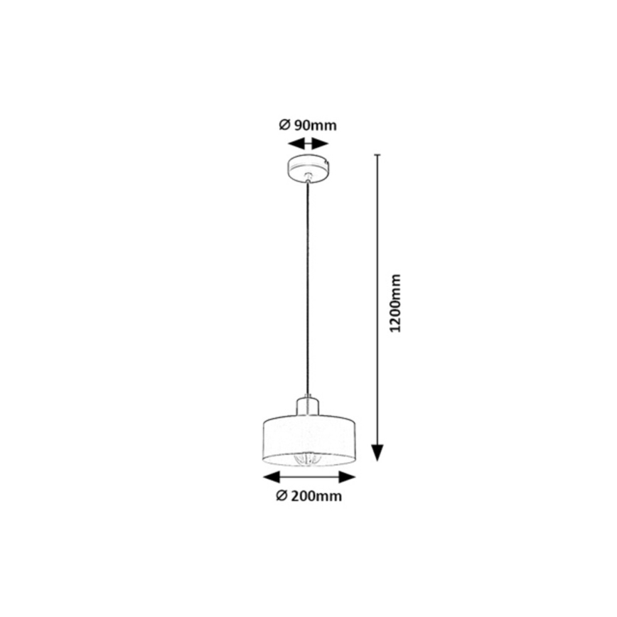 Rabalux - Suspension sur câble 1xE27/25W/230V