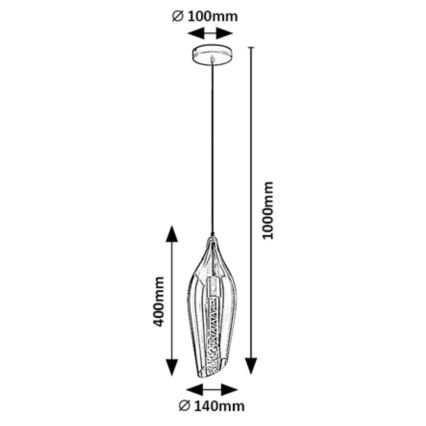 Rabalux - Suspension filaire 1xE27/60W/230V