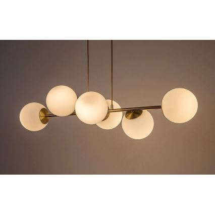 Rabalux - Suspension filaire 6xE27/35W/230V doré